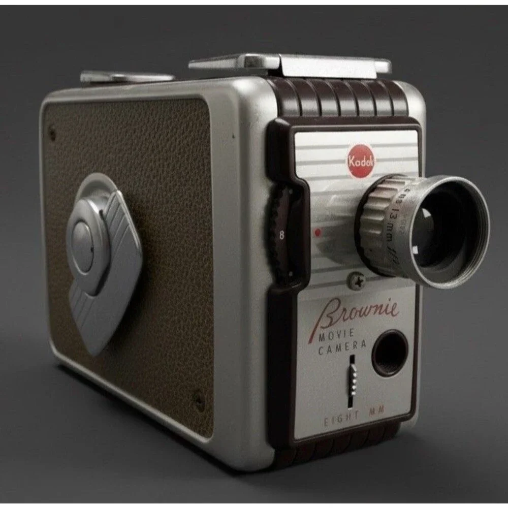 VTG 1951 Kodak Brownie Super 8 Movie Camera 8mm Film Untested
